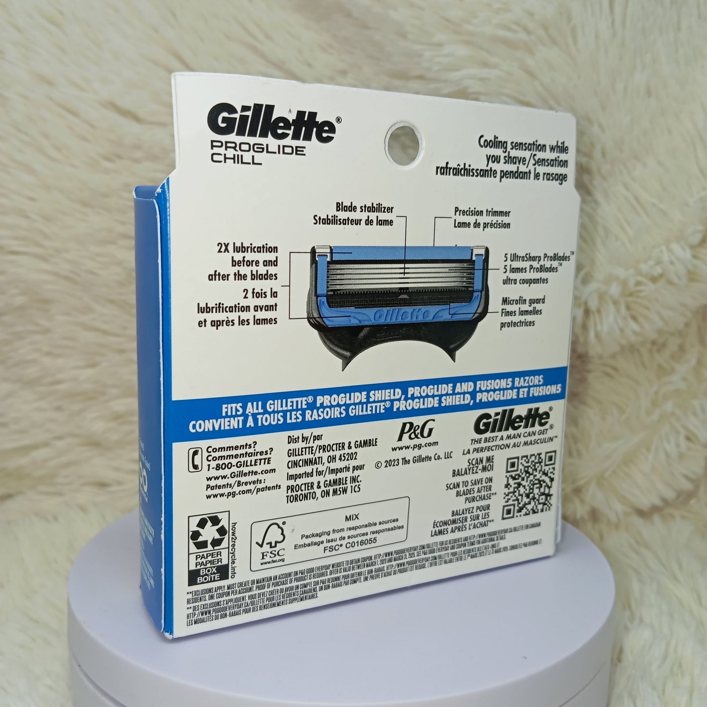 Gillette ProGlide Chill Razor Refills 8 Pack