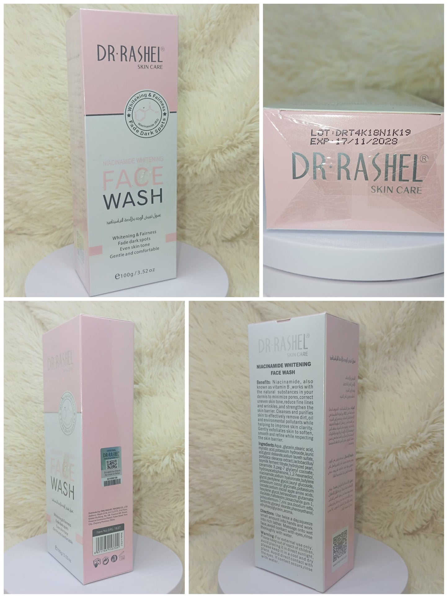 Dr. Rashel Niacinamide Whitening Face Wash 100g