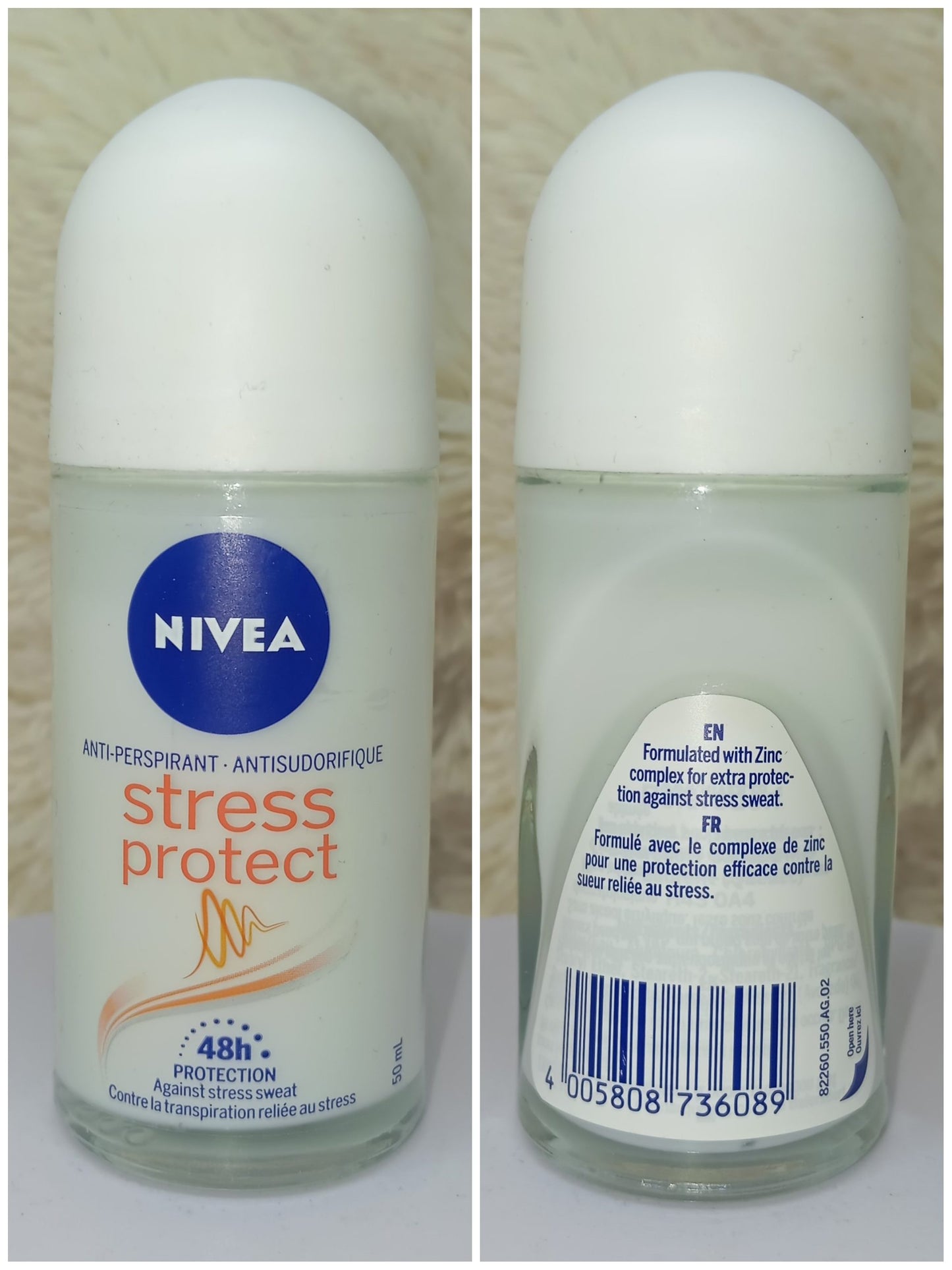NIVEA Stress Protect Zinc Complex Deodorant Roll-On – 50ml