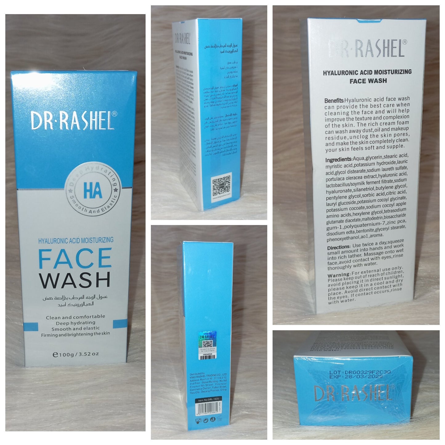 Dr.Rashel Hyaluronic Acid Moisturizing Face Wash 100g
