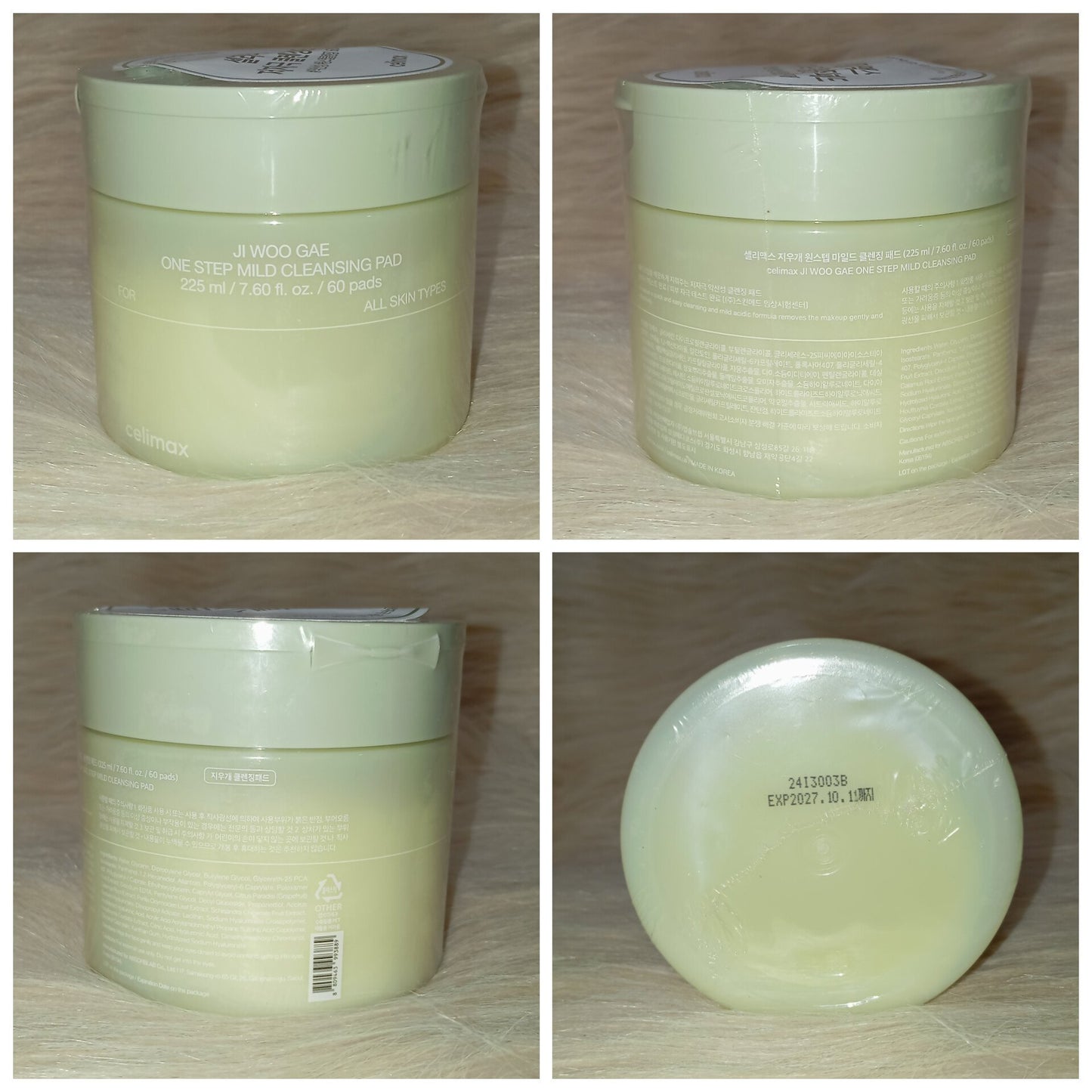 Celimax Ji Woo Gae One Step Mild Cleansing Pads (60 Pads)