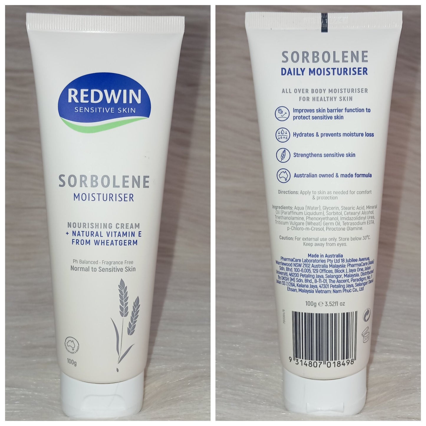Redwin Sorbolene Moisturiser Cream with Vitamin E – 100g