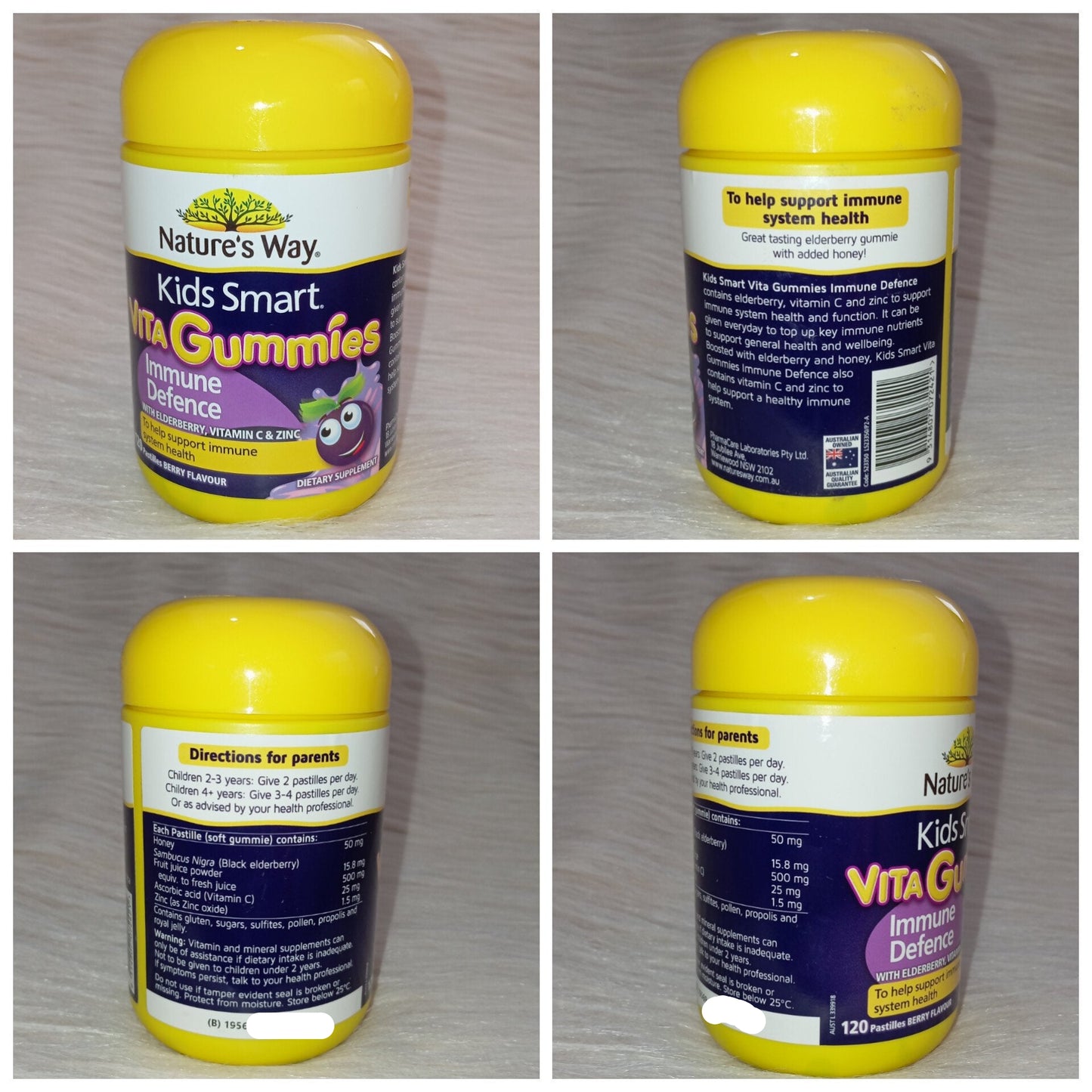 Nature’s Way Kids Smart Vita Gummies Immune Defence – 120 Pastilles