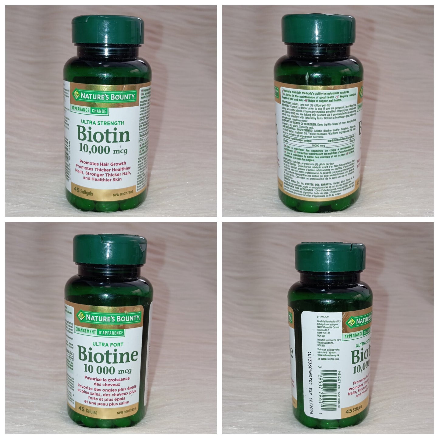 Nature’s Bounty Biotin 10,000 mcg Softgels
