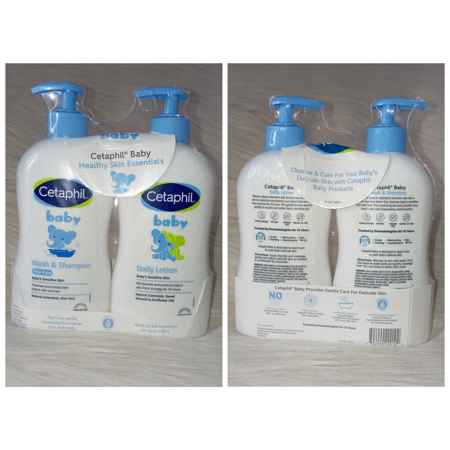 Cetaphil Baby Wash & Shampoo + Lotion Duo Pack