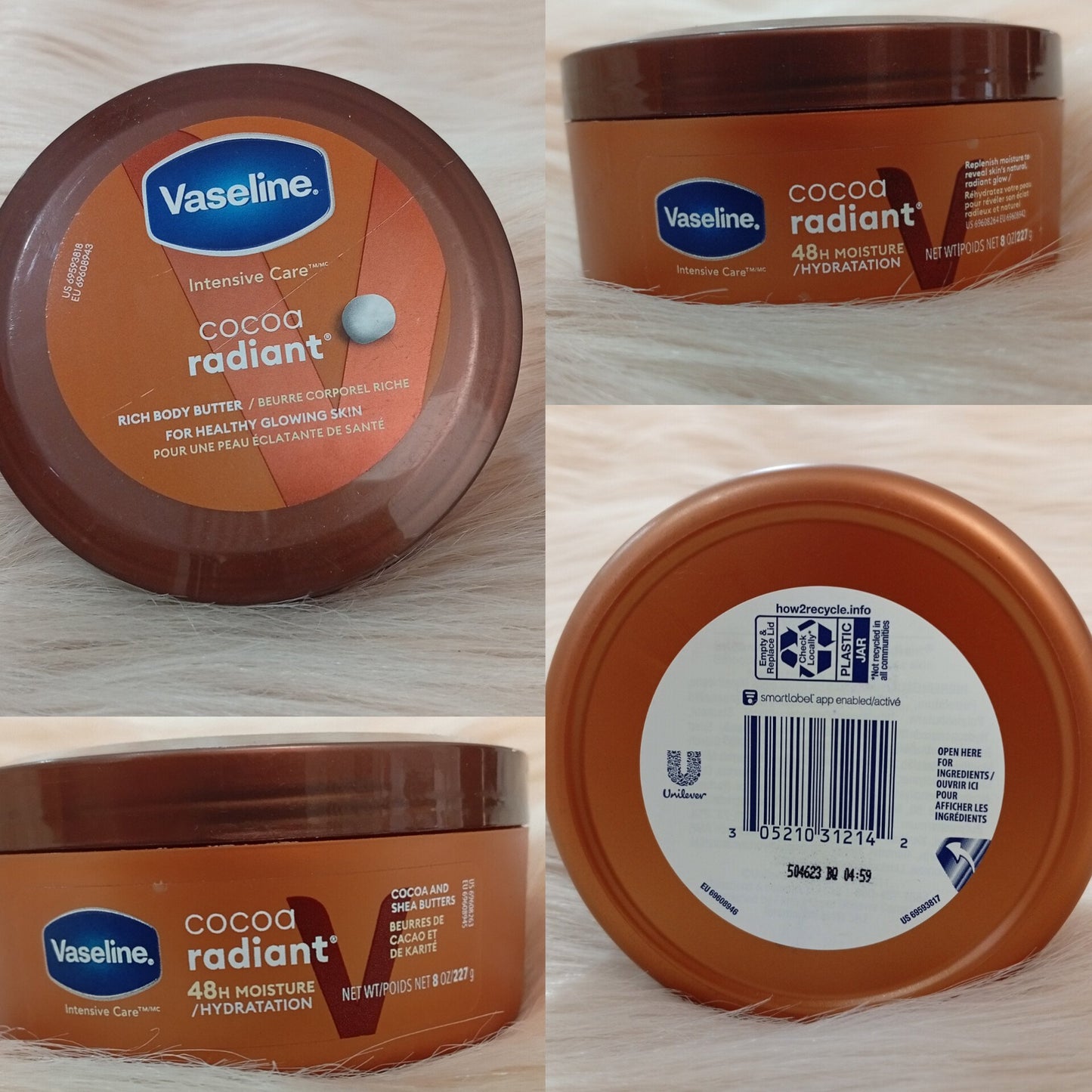 Vaseline Cocoa Radiant Smoothing Body Butter 227g