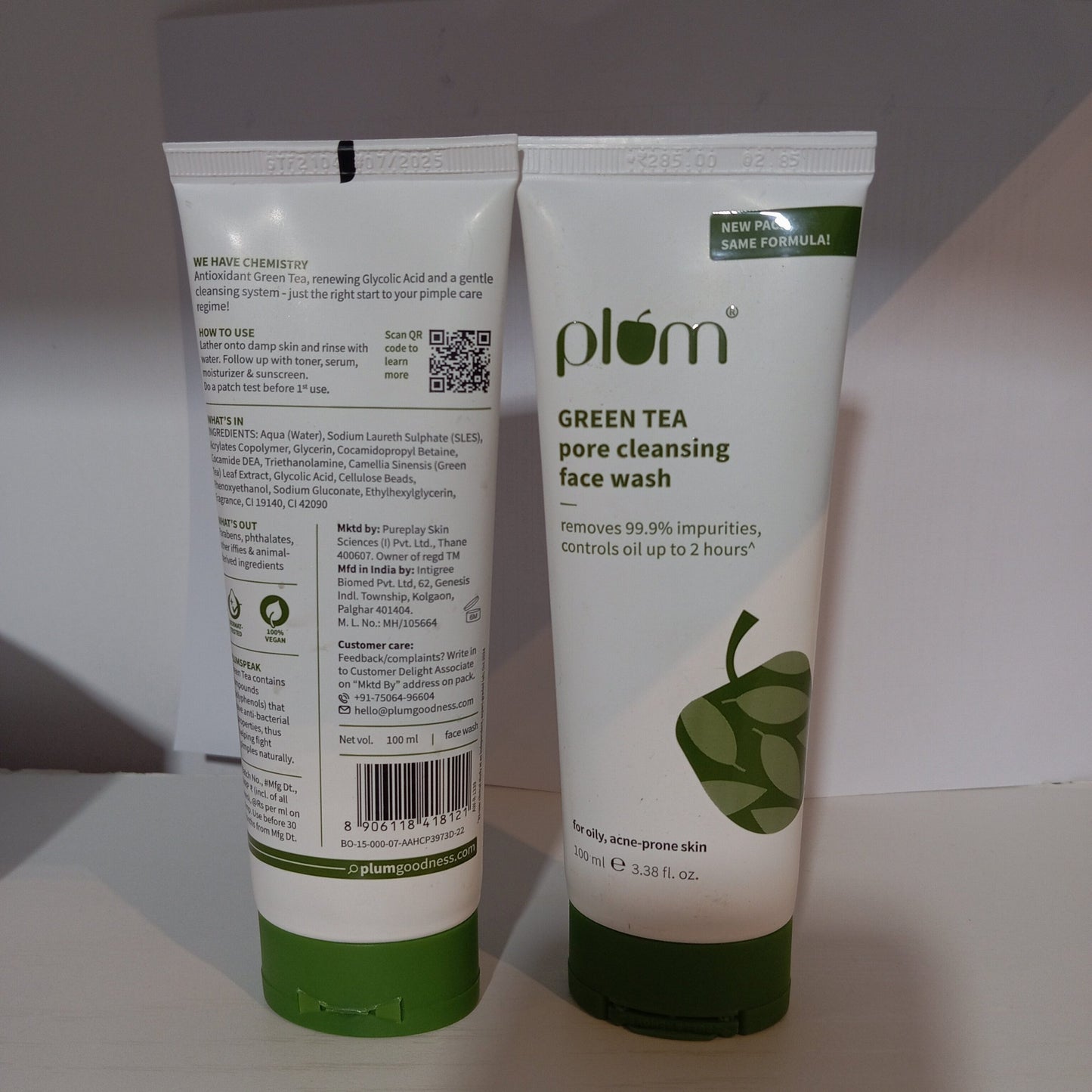 Plum Green Tea Pore Cleansing Face Wash 100ml