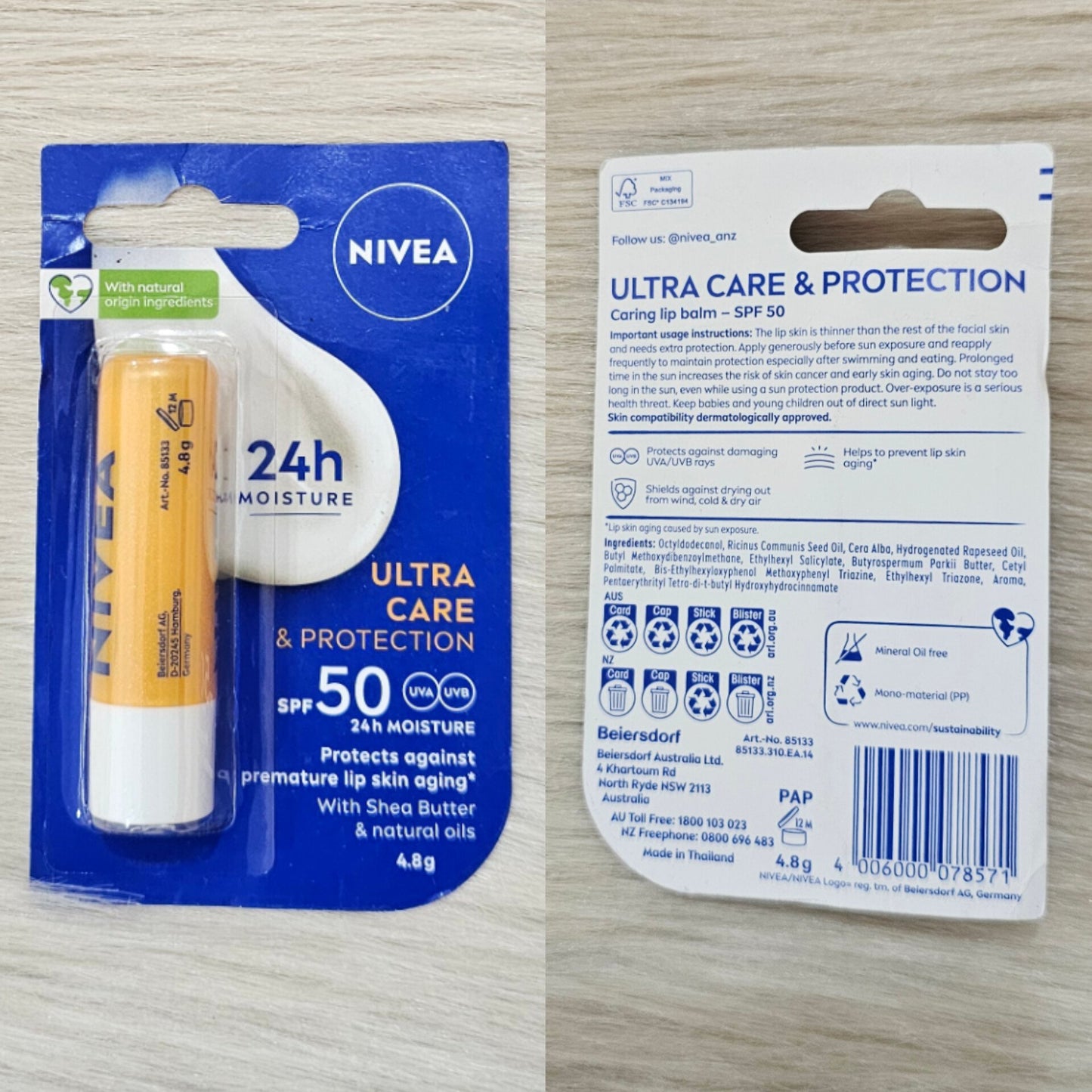 NIVEA Lip Ultra Care SPF50 (4.8g)