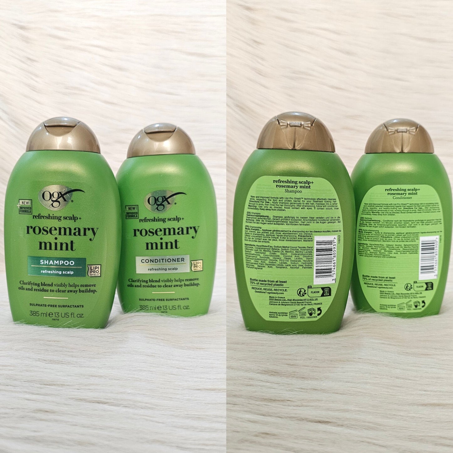 OGX Rosemary Mint Clarifying Shampoo & Conditioner 385ml