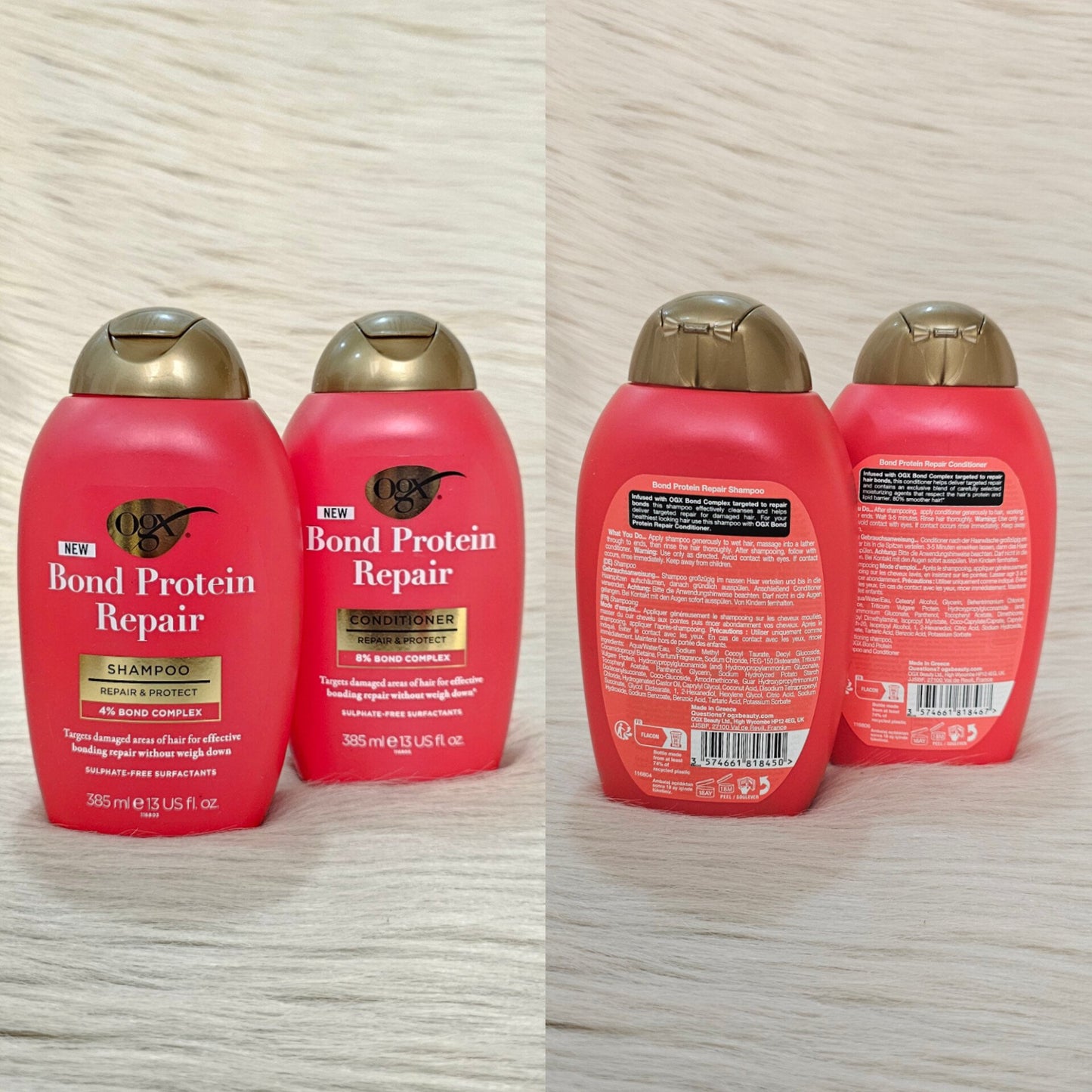 OGX Bond Protein Repair Shampoo & Conditioner Set 385ml