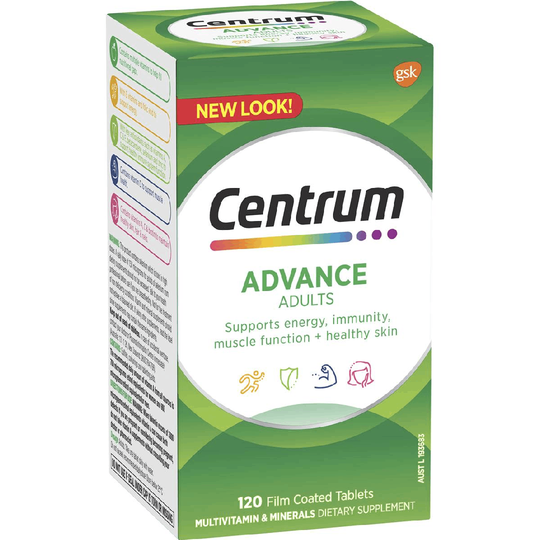 Centrum Advance Multivitamin for Adults (120 Tablets)