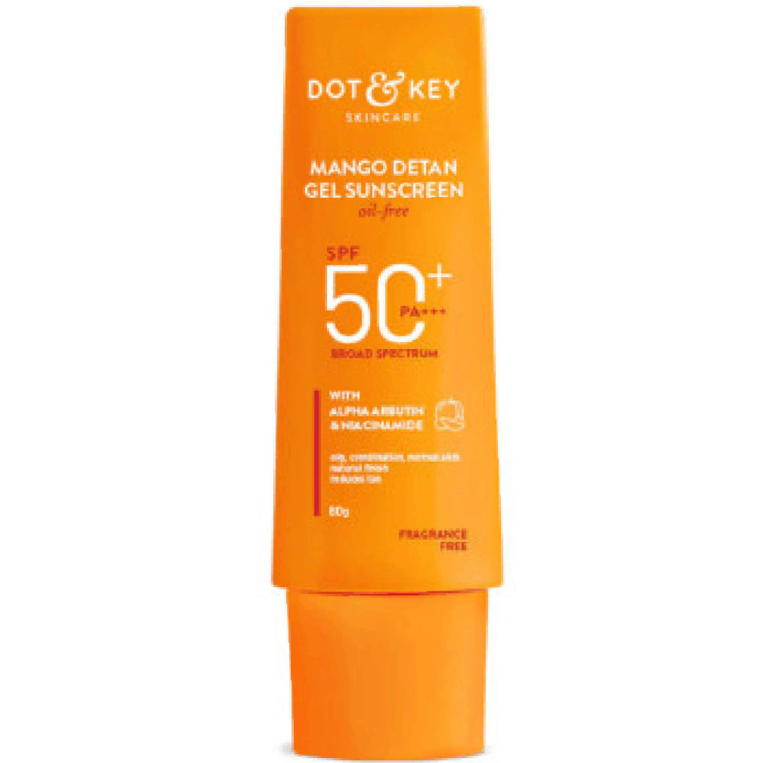Dot & Key Mango Detan Gel Sunscreen SPF 50+ PA+++ (Oil-Free) – 80g
