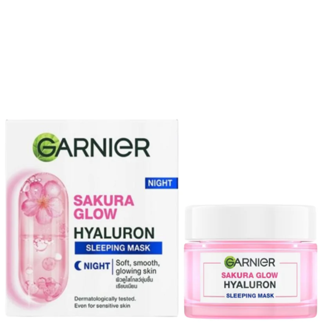 Garnier Sakura Glow Hyaluron Night Sleeping Mask 50ml