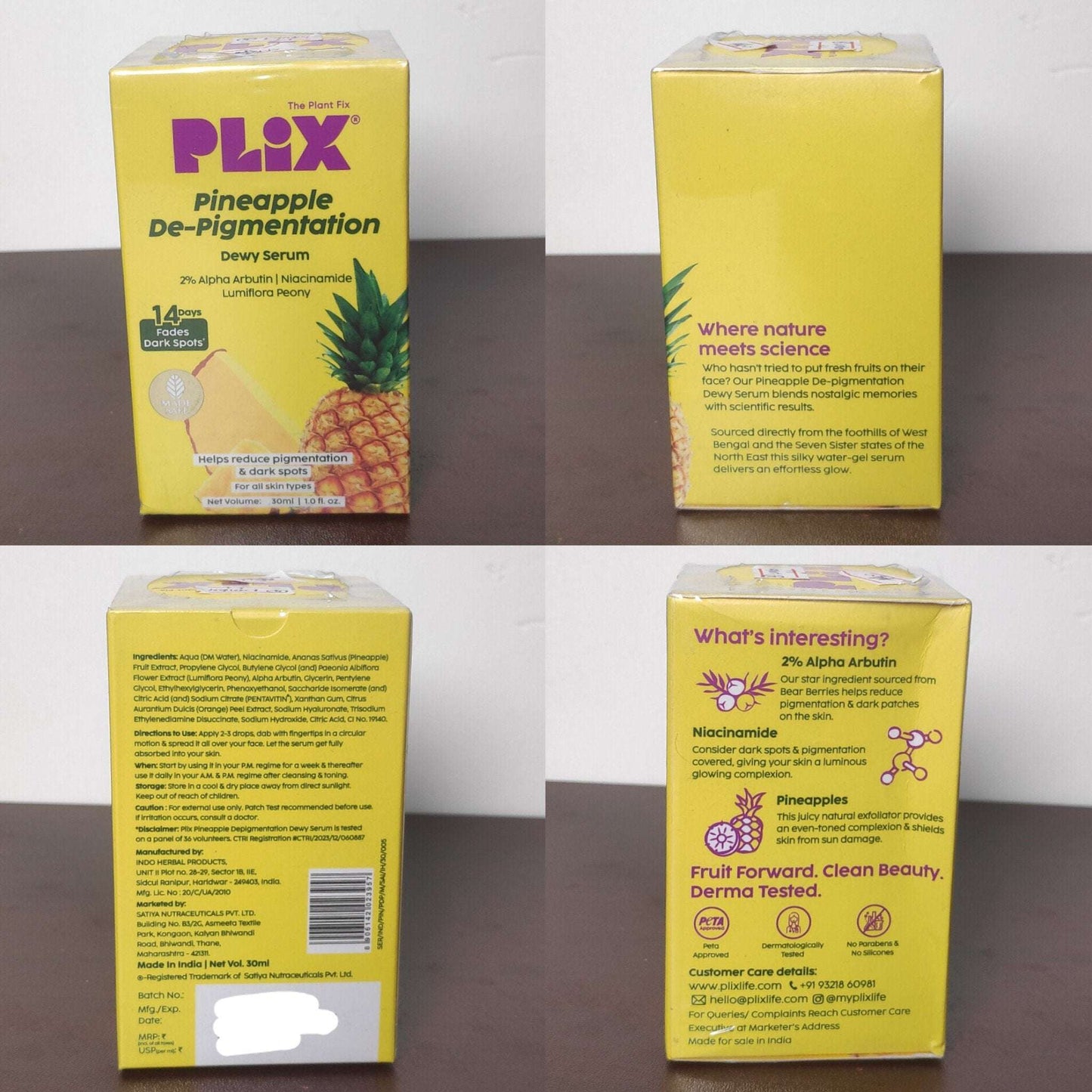 PLIX Pineapple De-Pigmentation Dewy Serum 30ml