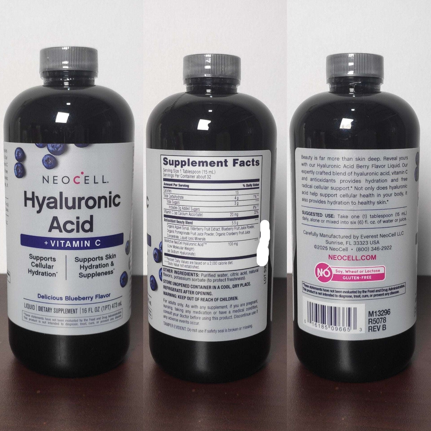 Neocell Liquid Hyaluronic Acid + Vitamin C 473ml