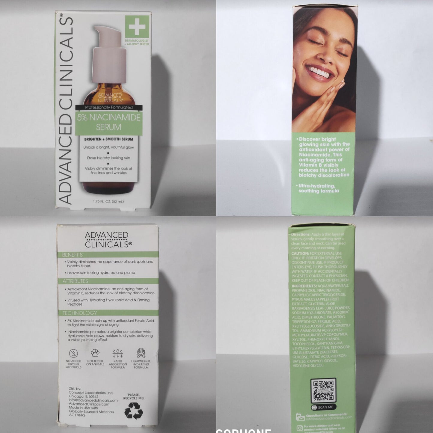 Advanced Clinicals 5% Niacinamide Serum 52ml