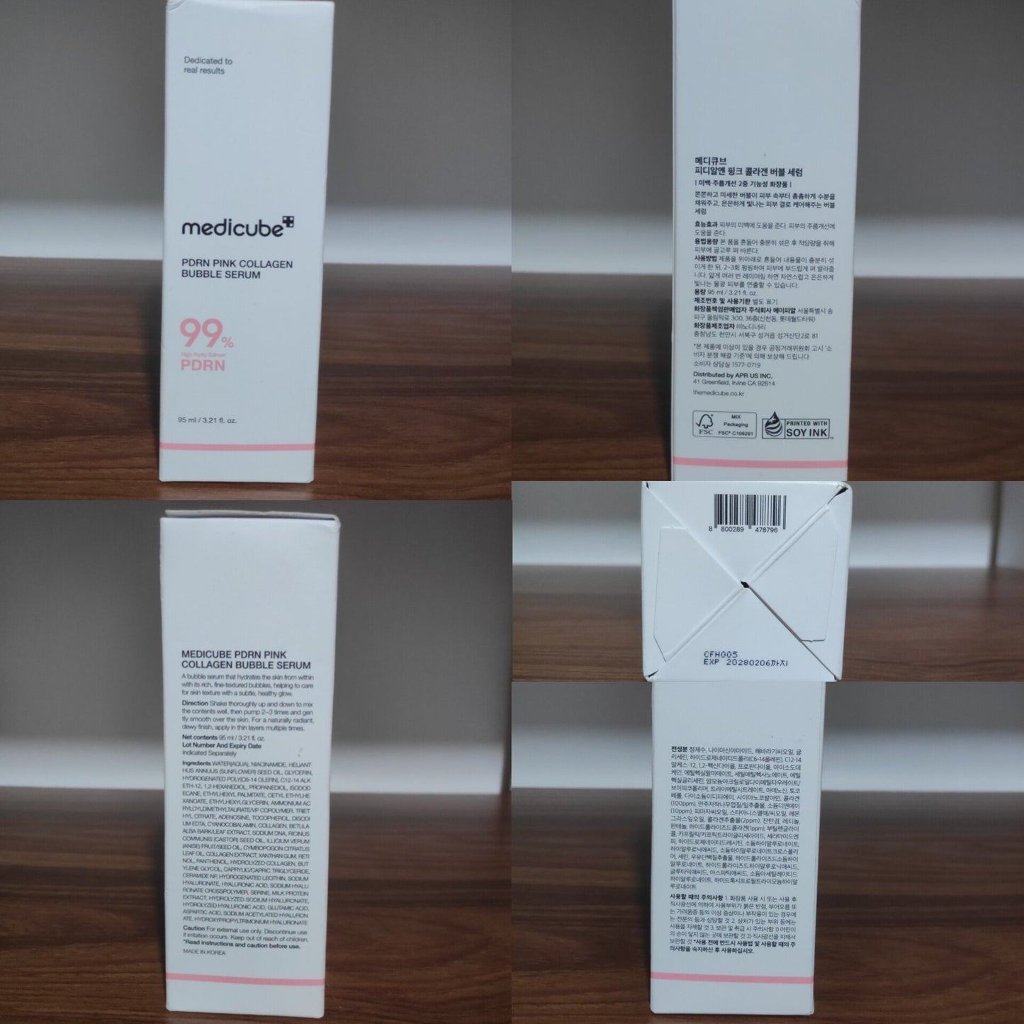 Medicube PDRN Pink Collagen Bubble Serum 95ml