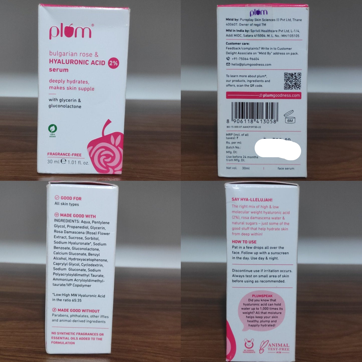 Plum 2% Hyaluronic Acid Serum (30ml)