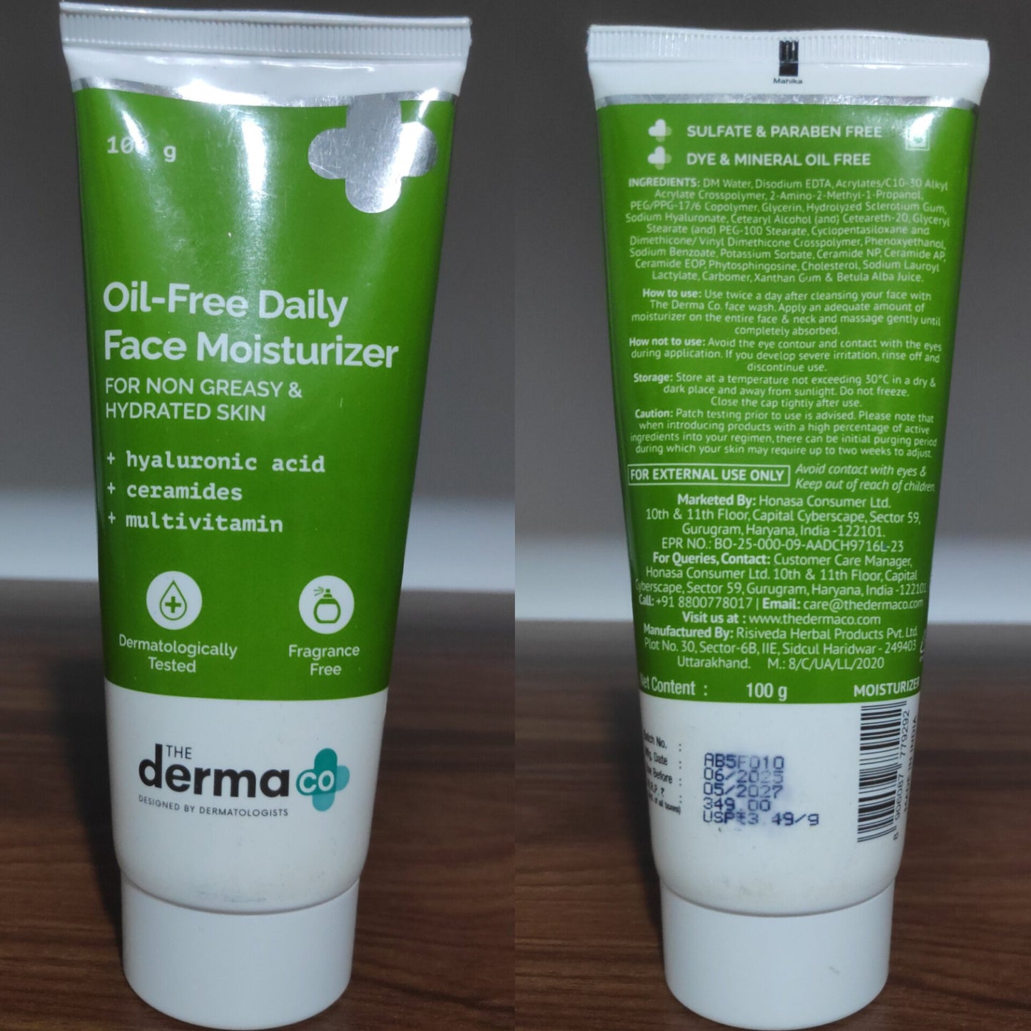 The Derma Co Oil-Free Daily Face Moisturizer 100g