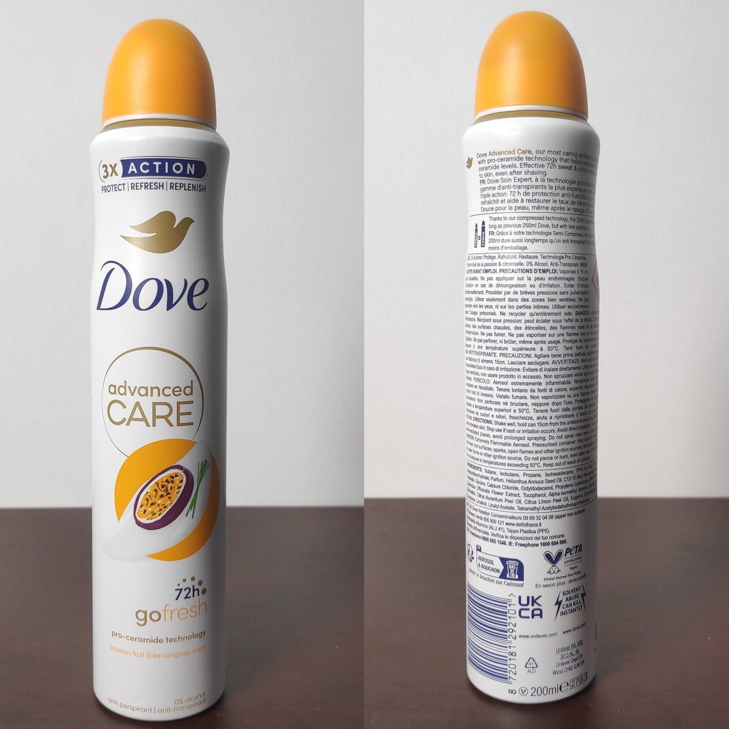 Dove Advanced Care Passion Fruit 200ml