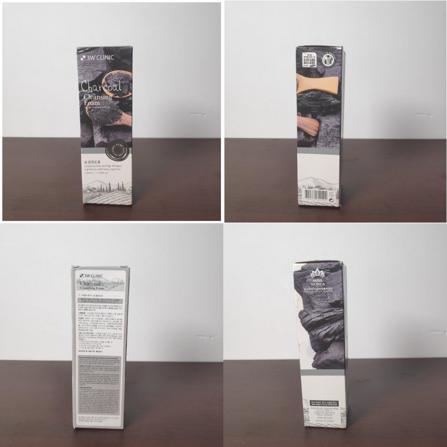 3W Clinic Charcoal Foam Cleansing 100ml