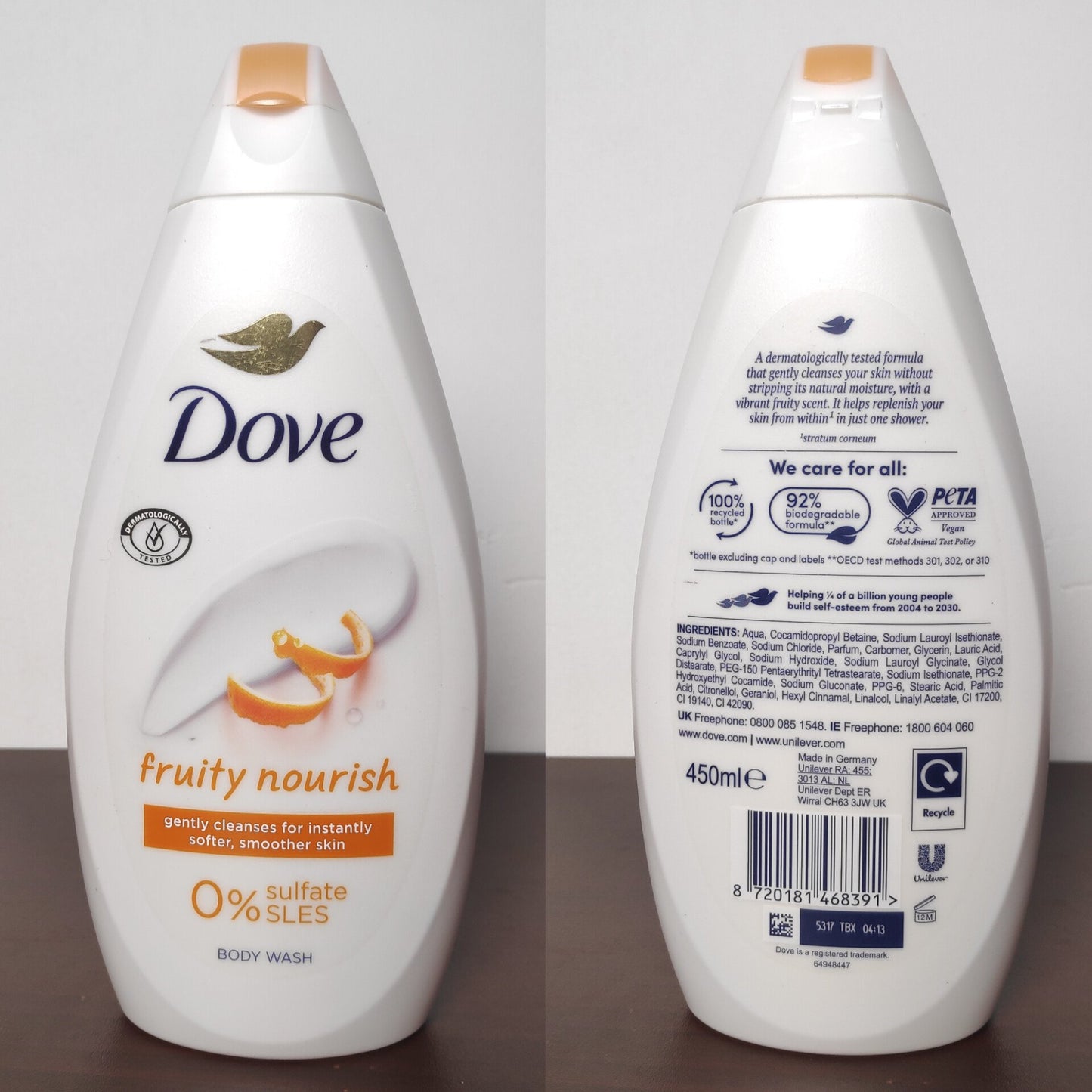 Dove Fruity Nourish Body Wash 450ml