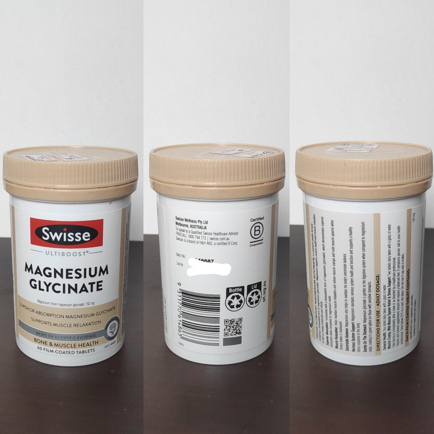 Swisse Ultiboost Magnesium Glycinate 60 Tablets