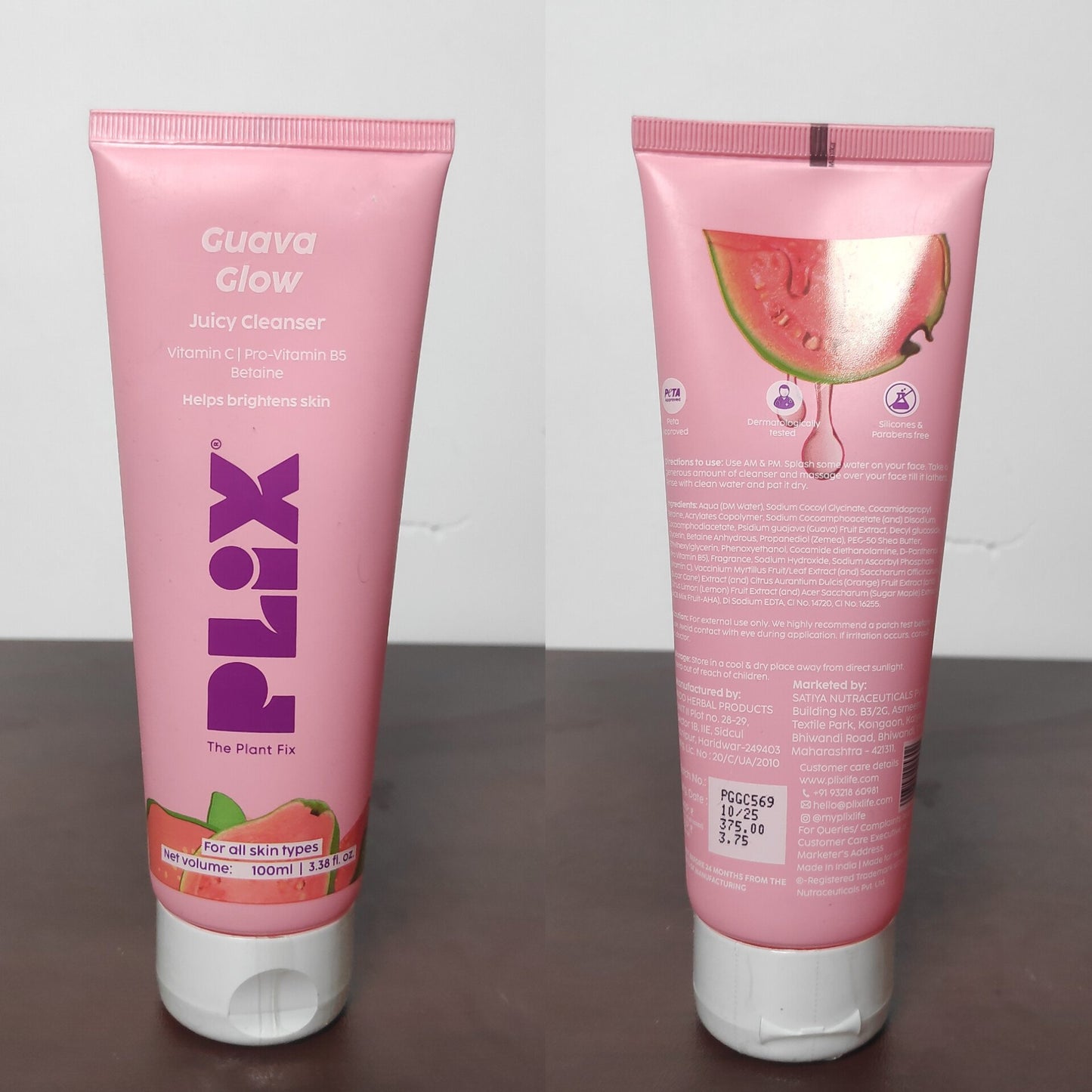 Plix Guava Glow Juicy Cleanser Vitamin C 100ml