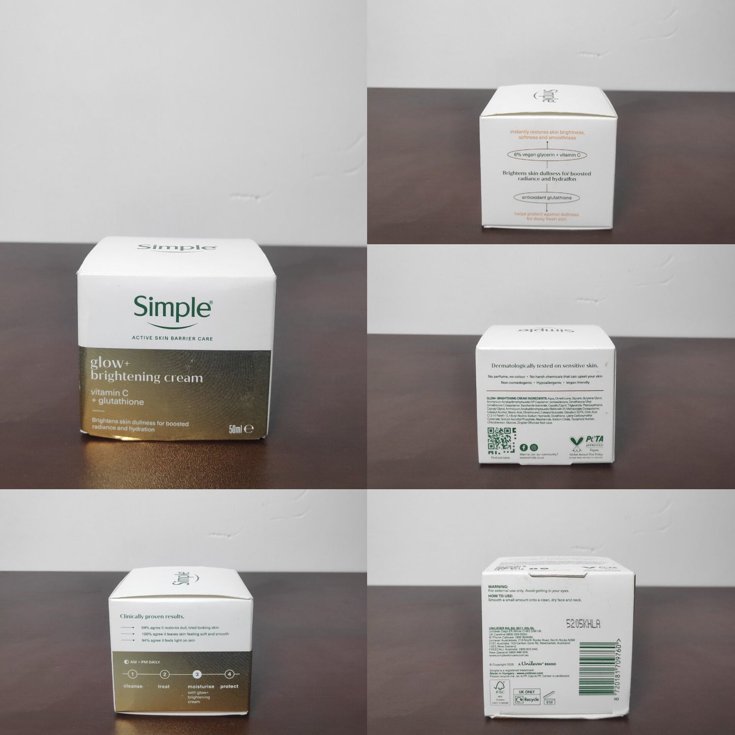 Simple Glow+ Brightening Cream Radiance Boosting Moisturiser – 50ml