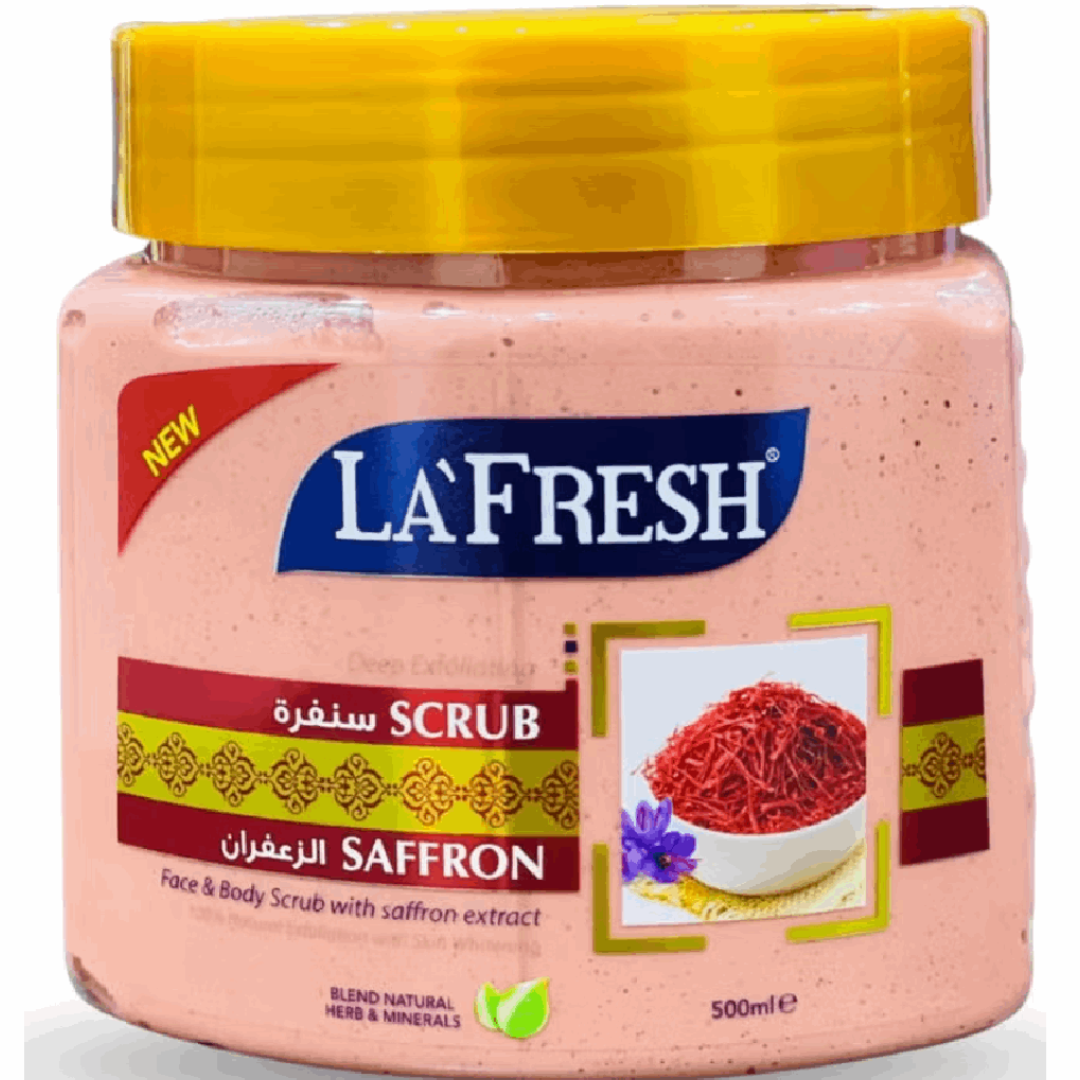 LA Fresh Deep Exfoliating Scrub Saffron 500ml