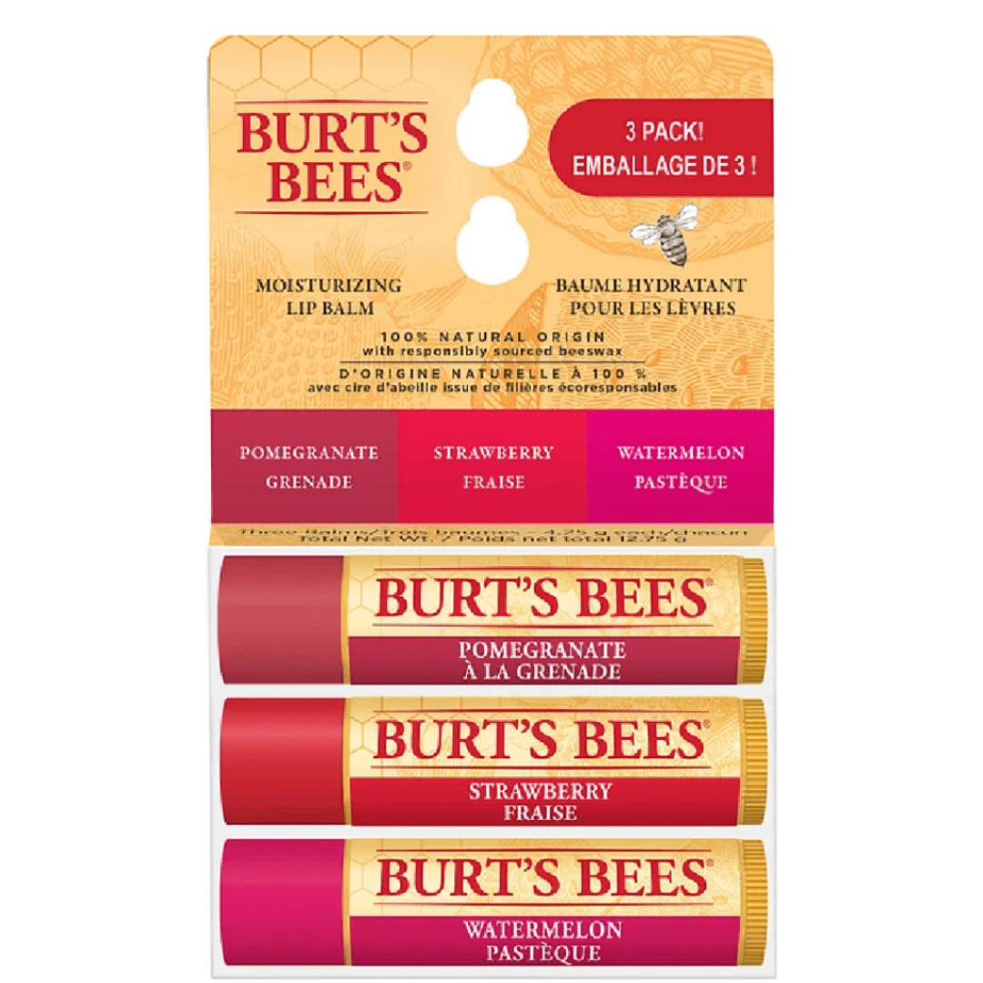 Burt’s Bees 100% Natural Lip Balm (3 Pack)