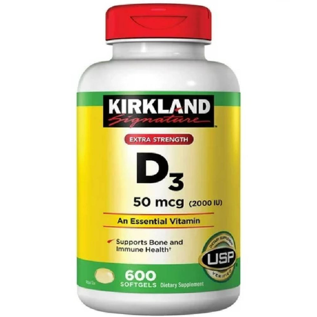 Kirkland Signature Vitamin D3 2000 IU – 600 Softgels