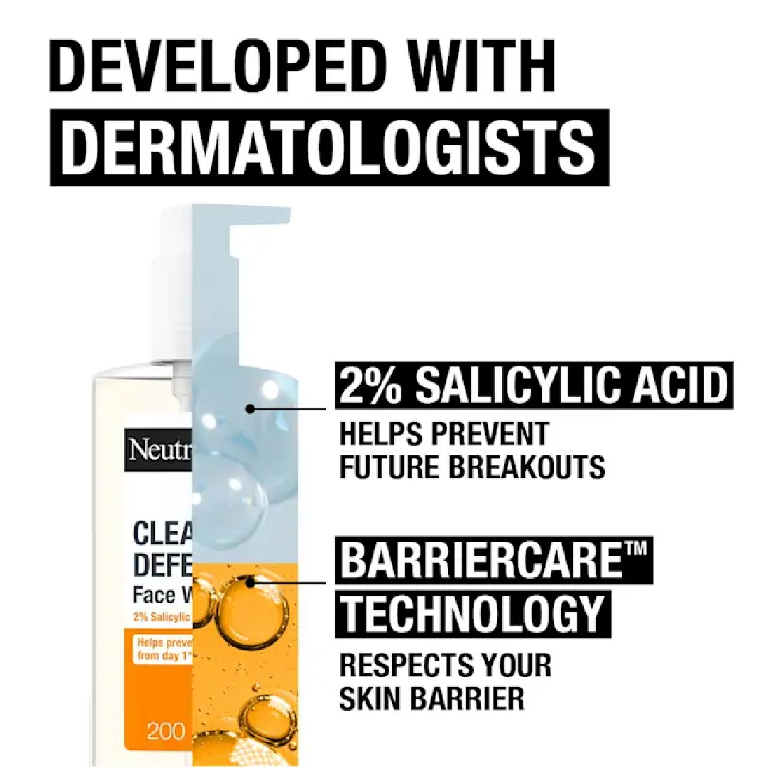 Neutrogena Clear & Defend Daily Face Wash 200ml