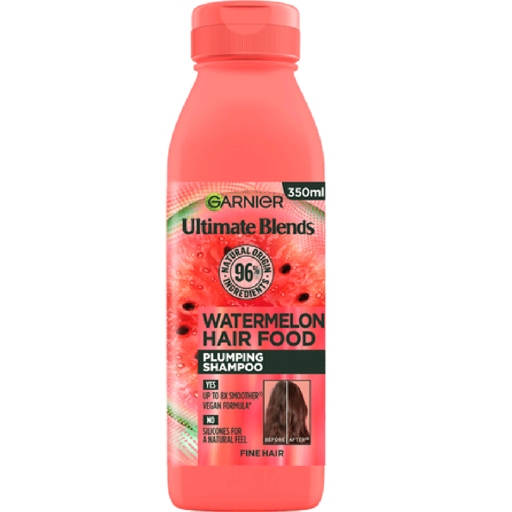 Garnier Ultimate Blends Water Melon Hair Food Plumping Shampoo 350ml