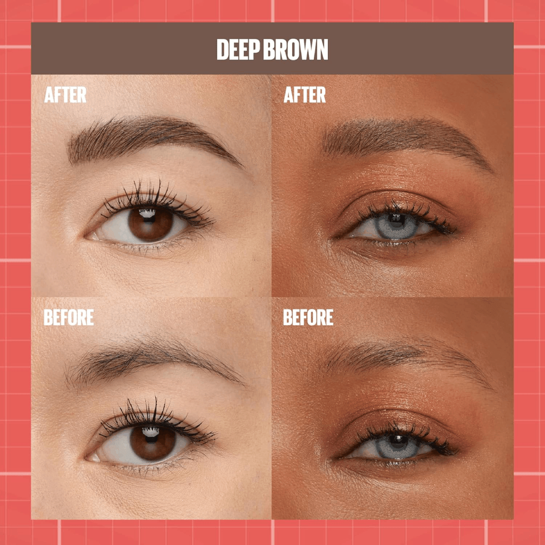Maybelline Build-A-Brow 2-in-1 Brow Pen and Sealing Brow Gel - Deep Brown - 260 DEEP BROWN