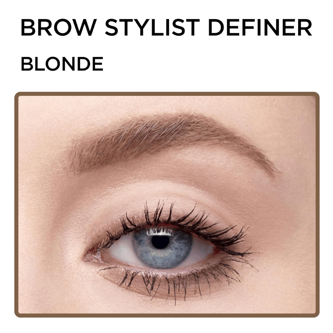 L'Oreal Paris Makeup Brow Stylist Definer Waterproof Eyebrow Pencil - Ultra-Fine Mechanical Pencil - Blonde