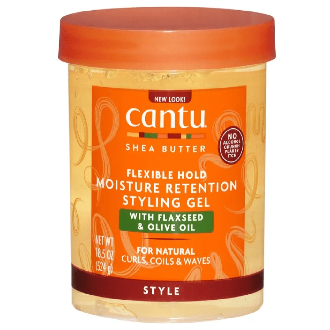Cantu Shea Butter Flexible Hold Moisture Retention Styling Gel with Flaxseed & Olive Oil – 524g