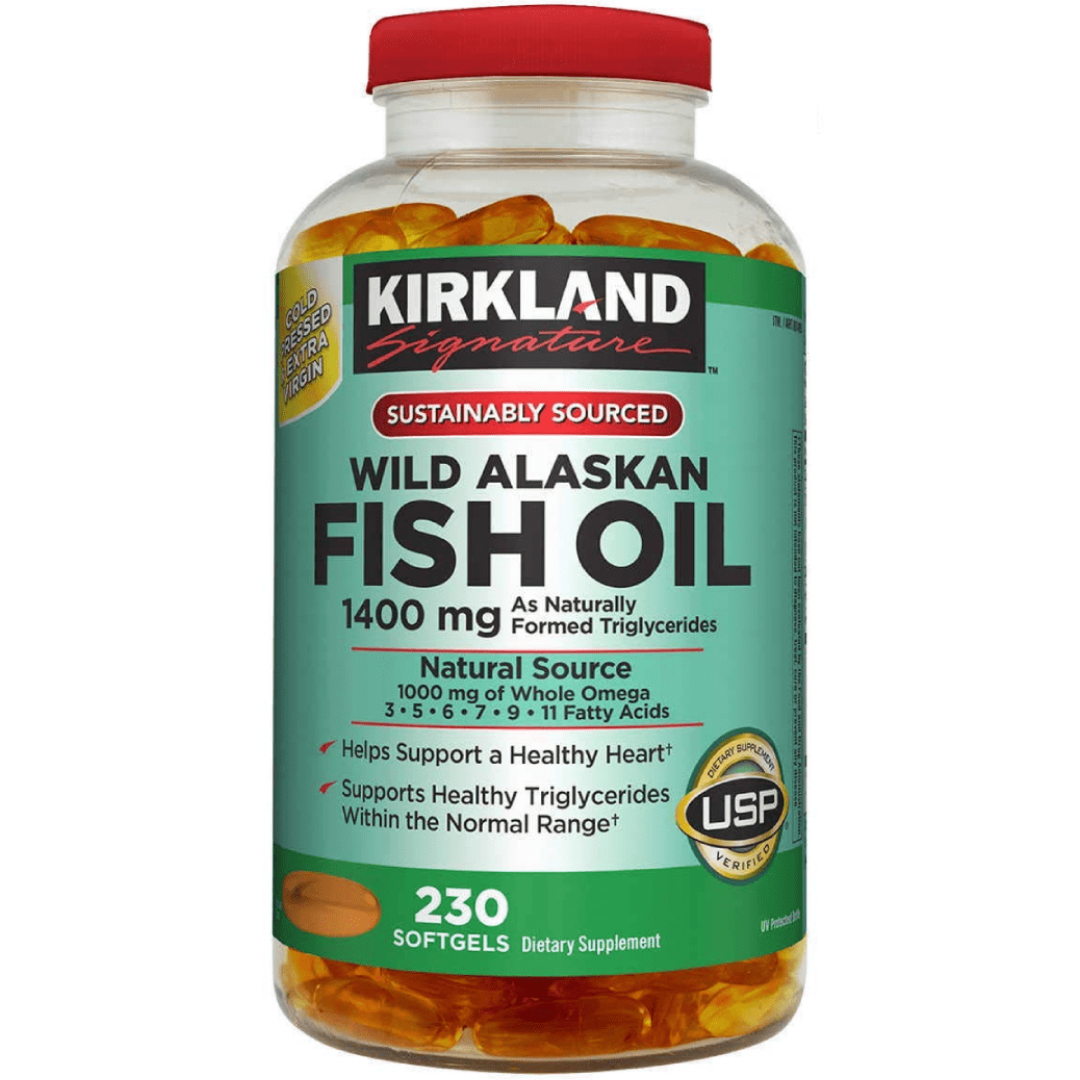 Kirkland Wild Alaskan Fish Oil 1400mg – 230 Softgels