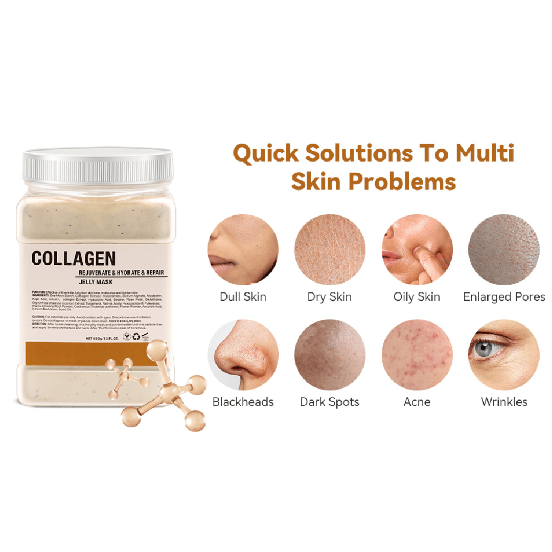 Collagen jelly mask for Facials - Skincare Brightening & Nourishing Jelly Mask Professional Hydro jelly Masks