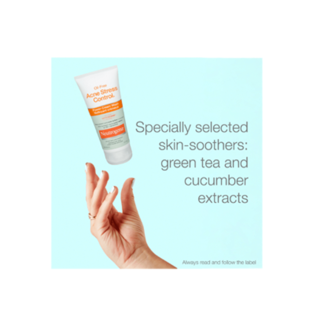 Neutrogena Oil-Free Acne Stress Control Power-Cream Face Wash