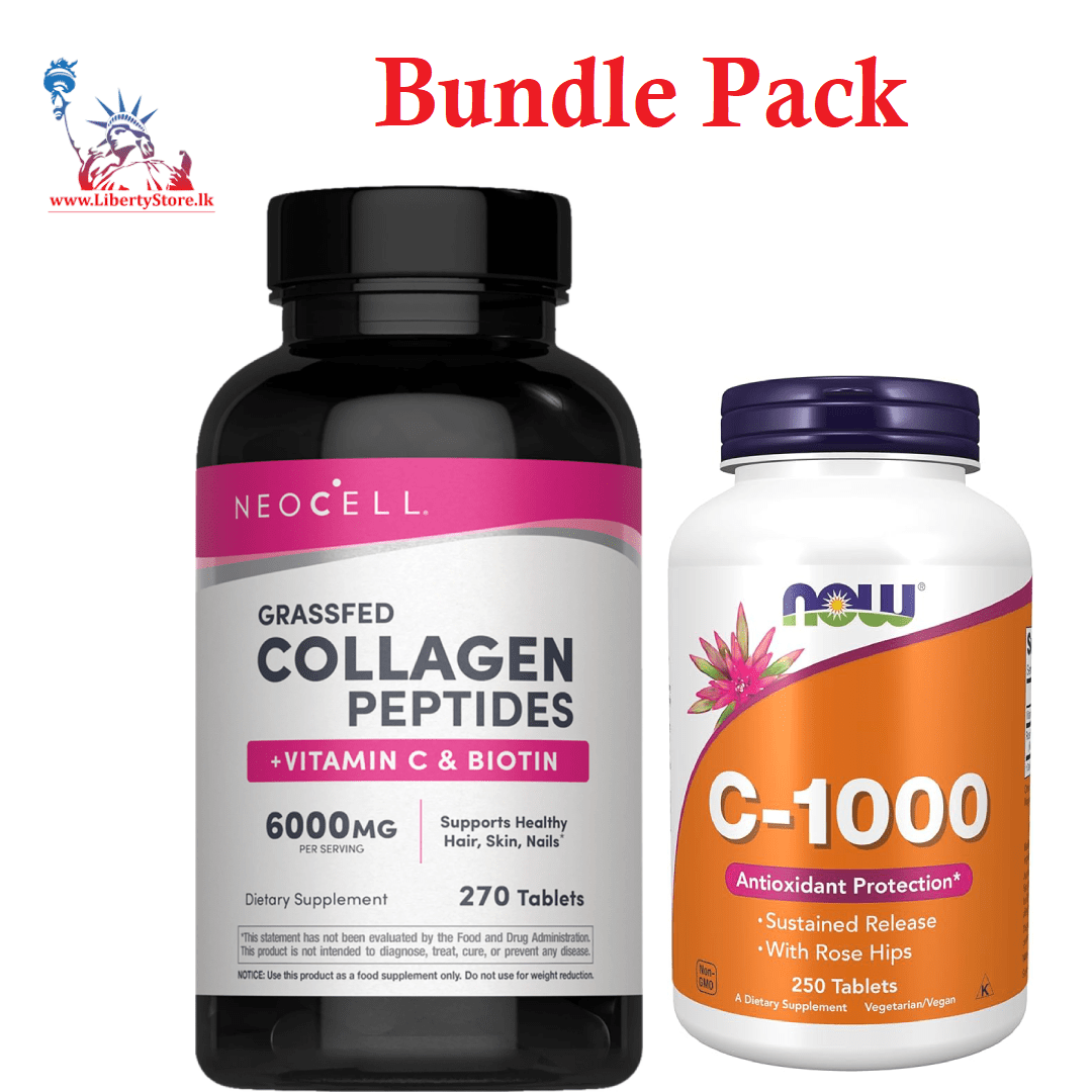 Bundle Pack: NeoCell Collagen + Vitamin C & Biotin + NOW Vitamin C-1000