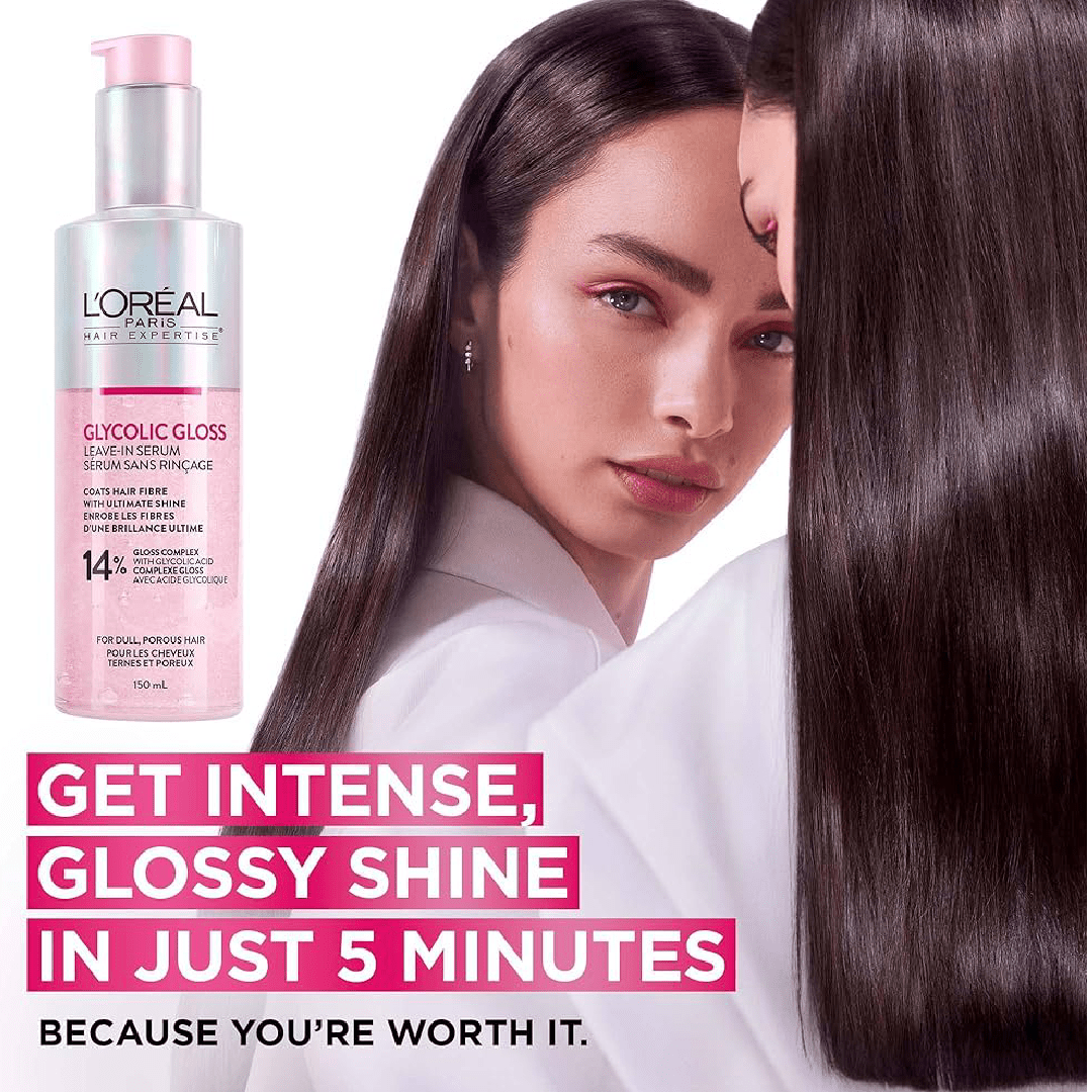 L’Oréal Paris Glycolic Gloss Leave-In Serum 150ml