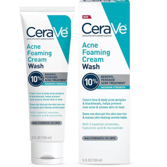 CeraVe Acne Foaming Cream Cleanser 10% BPO 150ml