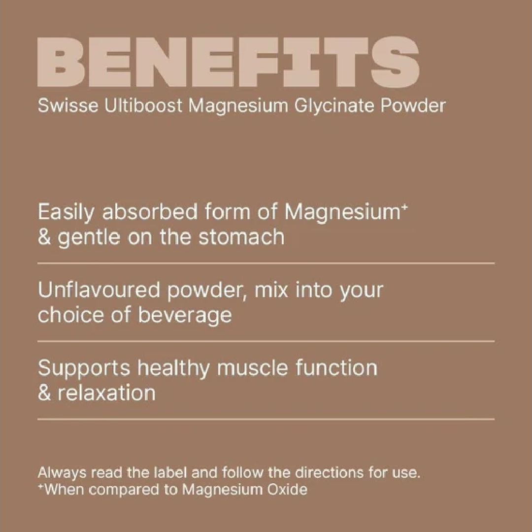 Swisse Ultiboost Magnesium Glycinate Powder 140g