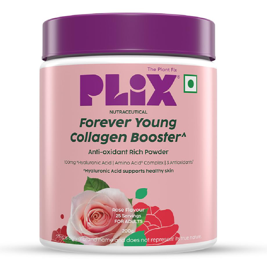 PLIX The Plant Fix Collagen Booster Powder – Rose 200g
