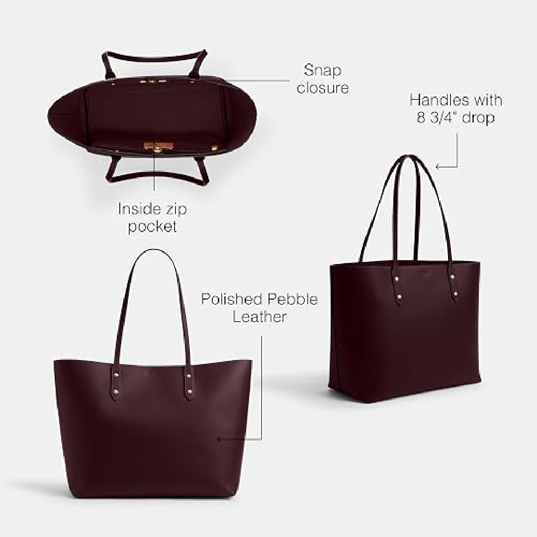 Coach Town Tote – Leather & Signature Canvas - Pre Order