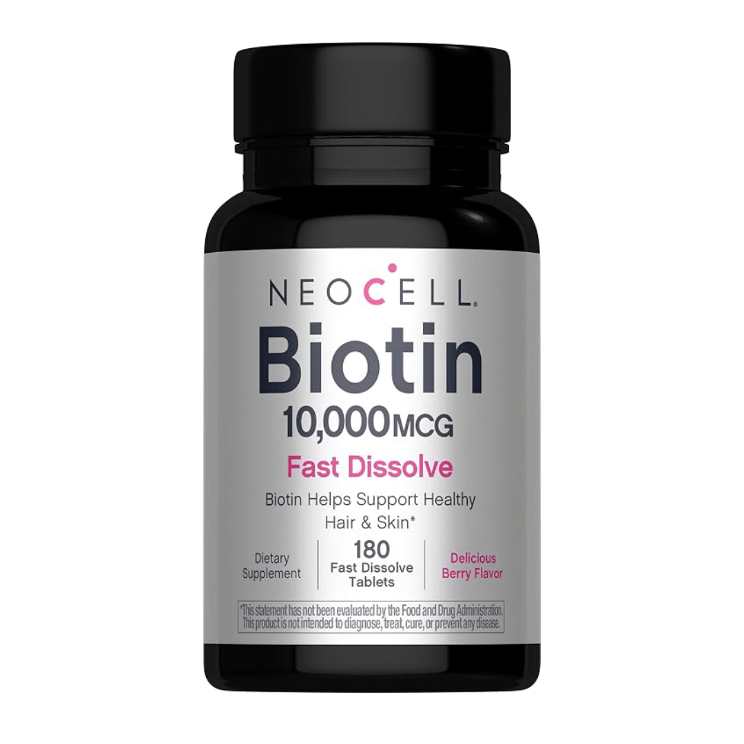 Biotin 10,000mcg Fast Dissolve Tablets 180 Count