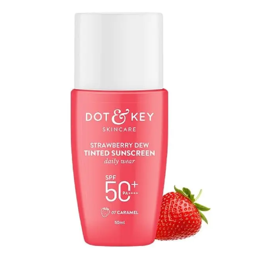 Strawberry Dew Tinted Sunscreen SPF50+ PA++++ Caramel