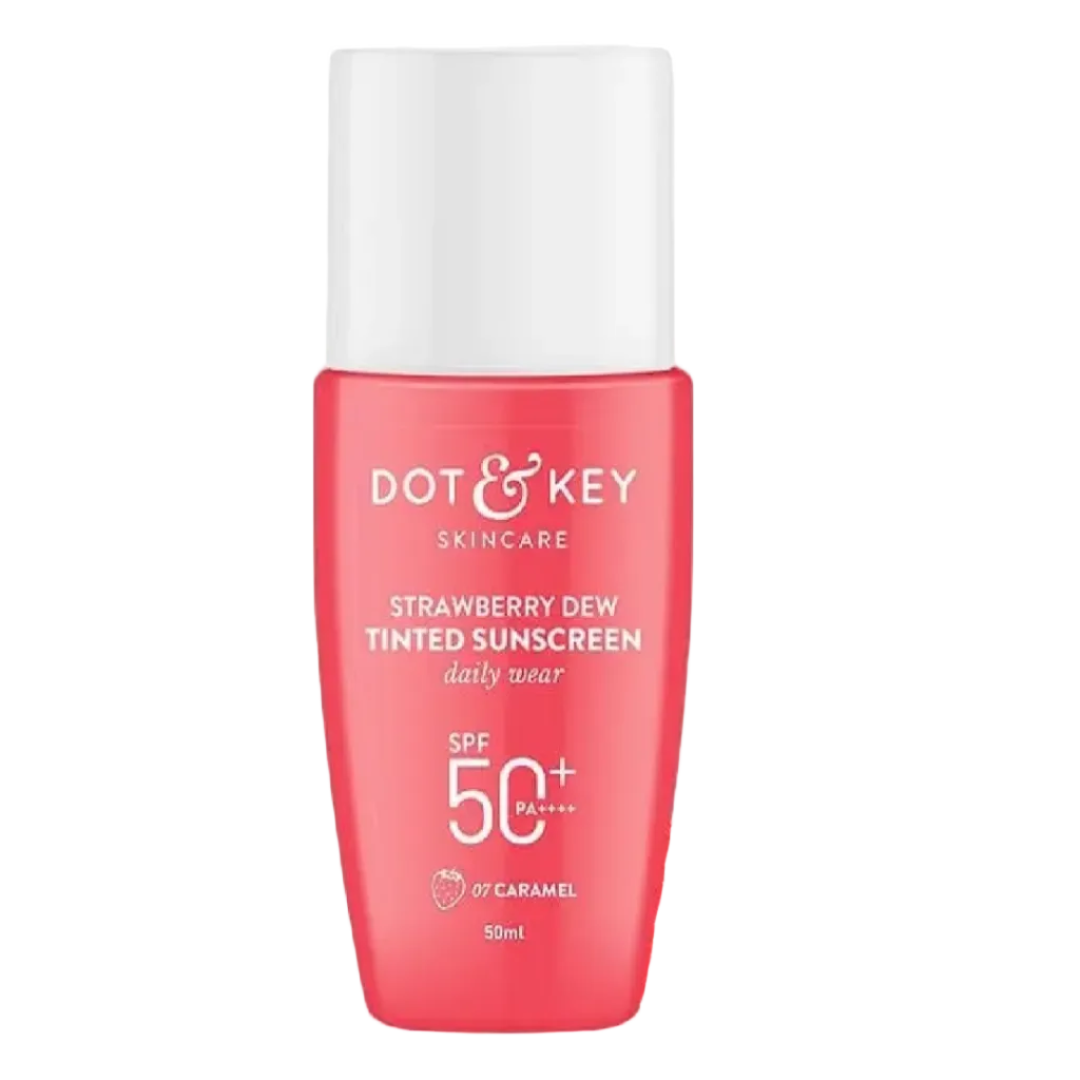 Strawberry Dew Tinted Sunscreen SPF50+ PA++++ Caramel 50ml