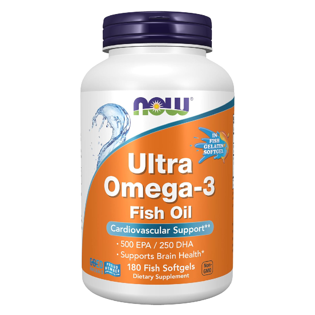NOW Foods Ultra Omega-3 500 EPA / 250 DHA – 180 Softgels
